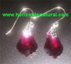 Pendientes Placa Burdeos