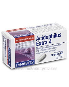 Acidophilus Extra 4 60 Cáps. Lamberts