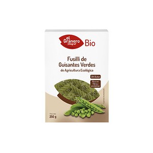 Fusilli Guisantes Verdes Bio 250Gr. El Granero Integral