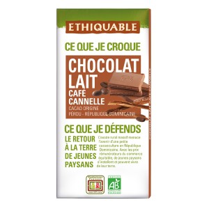 Chocolate Con Leche Café Y Canela Bio Ethiquable